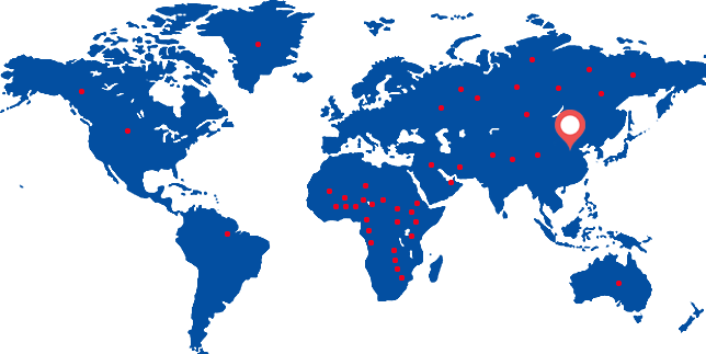 中国液压缸出口世界各地分布图